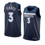 Maillot Minnesota Timberwolves Jared Terrell #3 Icon 2017-18 Bleu