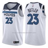 Maillot Minnesota Timberwolves Jimmy Butler #23 2017-18 Blanc