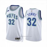 Maillot Minnesota Timberwolves Karl-Anthony Towns #32 Classic 2023-24 Blanc