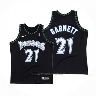 Maillot Minnesota Timberwolves Kevin Garnett #21 Classic Noir