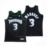 Maillot Minnesota Timberwolves Stephen Marbury #3 Classic Noir