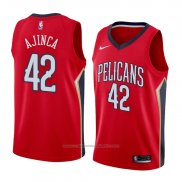 Maillot New Orleans Pelicans Alexis Ajinca #42 Statement 2018 Rouge