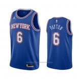 Maillot New York Knicks Elfrid Payton #6 Statement 2020-21 Bleu
