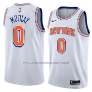 Maillot New York Knicks Emmanuel Mudiay #0 Statement 2018 Blanc