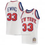 Maillot New York Knicks Patrick Ewing #33 Mitchell & Ness 1985-86 Blanc