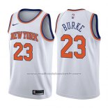 Maillot New York Knicks Trey Burke #23 Association 2017-18 Blanc
