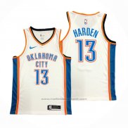 Maillot Oklahoma City Thunder James Harden #13 Association Blanc