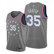 Maillot Philadelphia 76ers Marial Shayok #35 Ville Gris