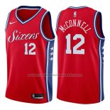 Maillot Philadelphia 76ers T.j. McConnell #12 Statement 2017-18 Rouge
