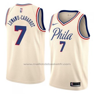 Maillot Philadelphia 76ers Timothe Luwawu-Cabarrot #7 Ville 2018 Crema