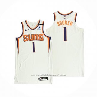 Maillot Phoenix Suns Devin Booker #1 Association Authentique 2021 Blanc