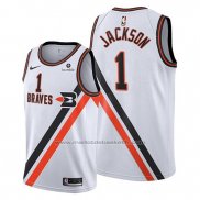 Maillot Portland Trail Blazers Reggie Jackson #1 Ville 2019-20 Blanc