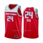 Maillot Sacramento Kings Buddy Hield #24 Ville Rouge