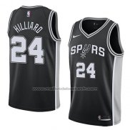 Maillot San Antonio Spurs Darrun Hilliard #24 Icon 2018 Noir