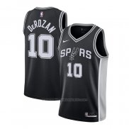 Maillot San Antonio Spurs DeMar DeRozan #10 Icon 2020-21 Noir