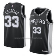 Maillot San Antonio Spurs Matt Costello #33 Icon 2018 Noir