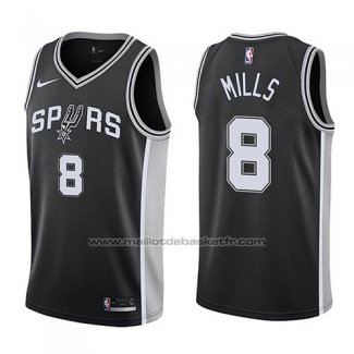 Maillot San Antonio Spurs Patty Mills #8 Swingman Icon 2017-18 Noir