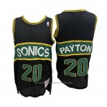 Maillot Seattle SuperSonics Gary Payton #20 Mitchell & Ness 1994-95 Noir