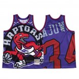 Maillot Toronto Raptors Hakeem Olajuwon #34 Mitchell & Ness Big Face Volet