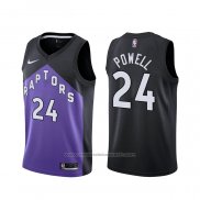 Maillot Toronto Raptors Norman Powell #24 Earned 2020-21 Noir Volet