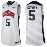 Maillot USA 2012 Kevin Durant #5 Blanc