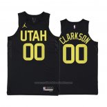 Maillot Utah Jazz Jordan Clarkson #00 Statement 2022-23 Noir