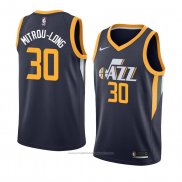 Maillot Utah Jazz Naz Mitrou-Long #30 Icon 2018 Bleu