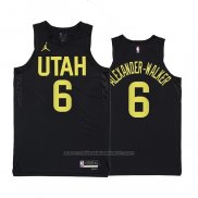 Maillot Utah Jazz Nickeil Alexander-Walker #6 Statement 2022-23 Noir