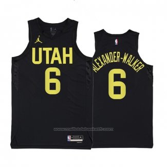 Maillot Utah Jazz Nickeil Alexander-Walker #6 Statement 2022-23 Noir