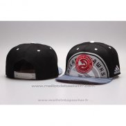 Casquette Atlanta Hawks Snapback Noir Gris