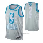 Maillot All Star 2022 Charlotte Hornets Lamelo Ball #2 Gris