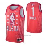 Maillot All Star 2022 Phoenix Suns Devin Booker #1 Grenat