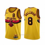 Maillot Atlanta Hawks Danilo Gallinari #8 Ville 2021-22 Jaune