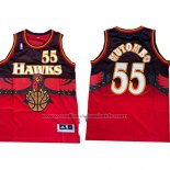 Maillot Atlanta Hawks Dikembe Mutombo #55 Retro Rouge