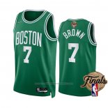Maillot Boston Celtics Jaylen Brown #7 Icon 2022 NBA Finals Vert