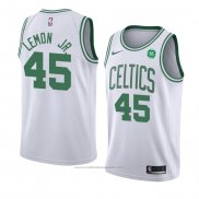 Maillot Boston Celtics Walter Lemon #45 Association Jr 2018 Blanc.