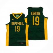 Maillot Brasil Leandro Barbosa #19 2019 FIBA Baketball World Cup Vert