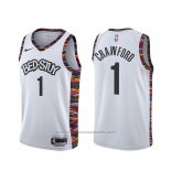 Maillot Brooklyn Nets Jamal Crawford #1 Ville Blanc