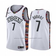 Maillot Brooklyn Nets Kevin Durant #7 Ville 2019-20 Blanc