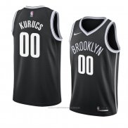 Maillot Brooklyn Nets Rodions Kurucs #00 Icon 2018 Noir