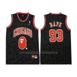 Maillot Chicago Bulls Bape #93 Mitchell & Ness Noir