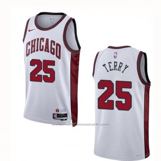 Maillot Chicago Bulls Dalen Terry #25 Ville 2022-23 Blanc