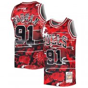 Maillot Chicago Bulls Dennis Rodman #91 Mitchell & Ness Lunar New Year Rouge