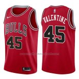 Maillot Chicago Bulls Denzel Valentine #45 Icon 2017-18 Rouge