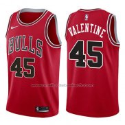 Maillot Chicago Bulls Denzel Valentine #45 Icon 2017-18 Rouge