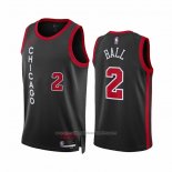 Maillot Chicago Bulls Lonzo Ball #2 Ville 2023-24 Noir