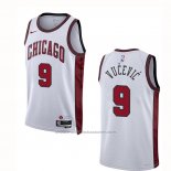 Maillot Chicago Bulls Nikola Vucevic #9 Ville 2022-23 Blanc