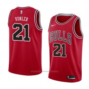 Maillot Chicago Bulls Noah Vonleh #21 Icon 2018 Rouge