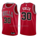 Maillot Chicago Bulls Noah Vonleh #30 Icon 2017-18 Rouge