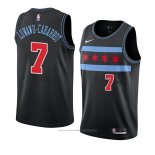 Maillot Chicago Bulls Timothe Luwawu-Cabarrot #7 Ville 2018-19 Noir